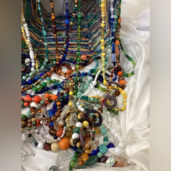 Handmade “Bahama Breeze” Porch/Lampshade Chandelier PLEASE SEE VIDEO - Picture 10 of 14